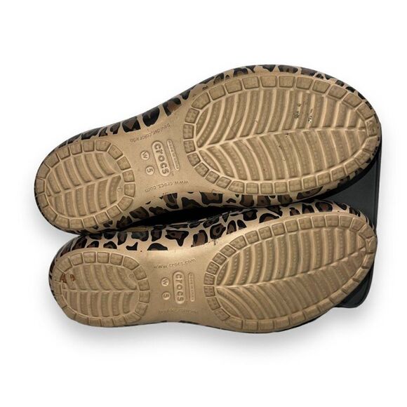 Crocs Kadee Leopard Print Slip-on Comfort Shoes Women's 5 - Picture 8 of 11